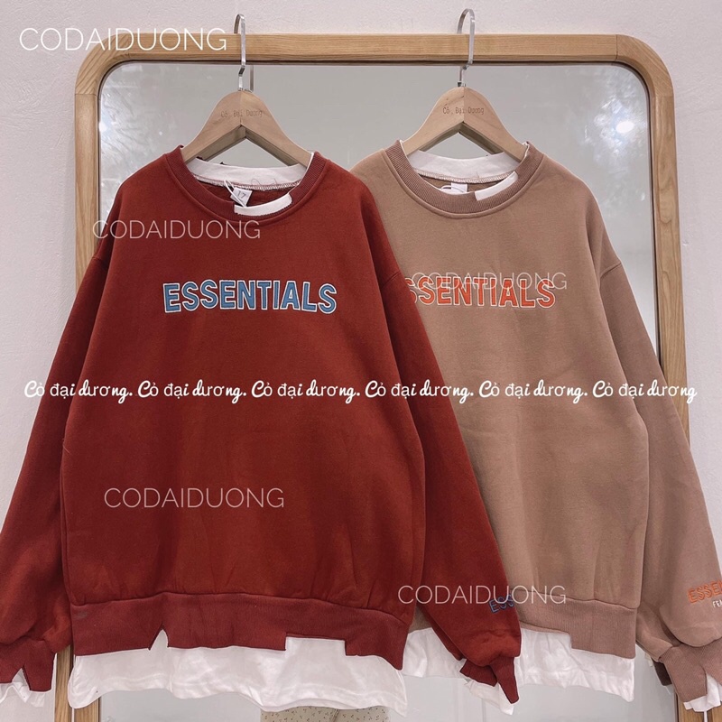 áo nỉ SWT essentials vá màu | BigBuy360 - bigbuy360.vn