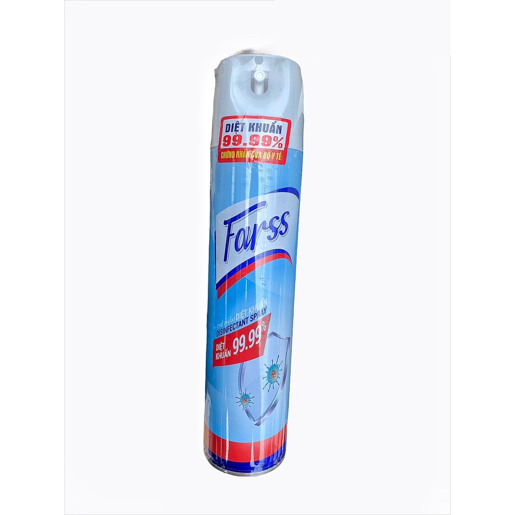 Chai xịt Farss 600ml diệt khuẩn bề mặt 99,99%