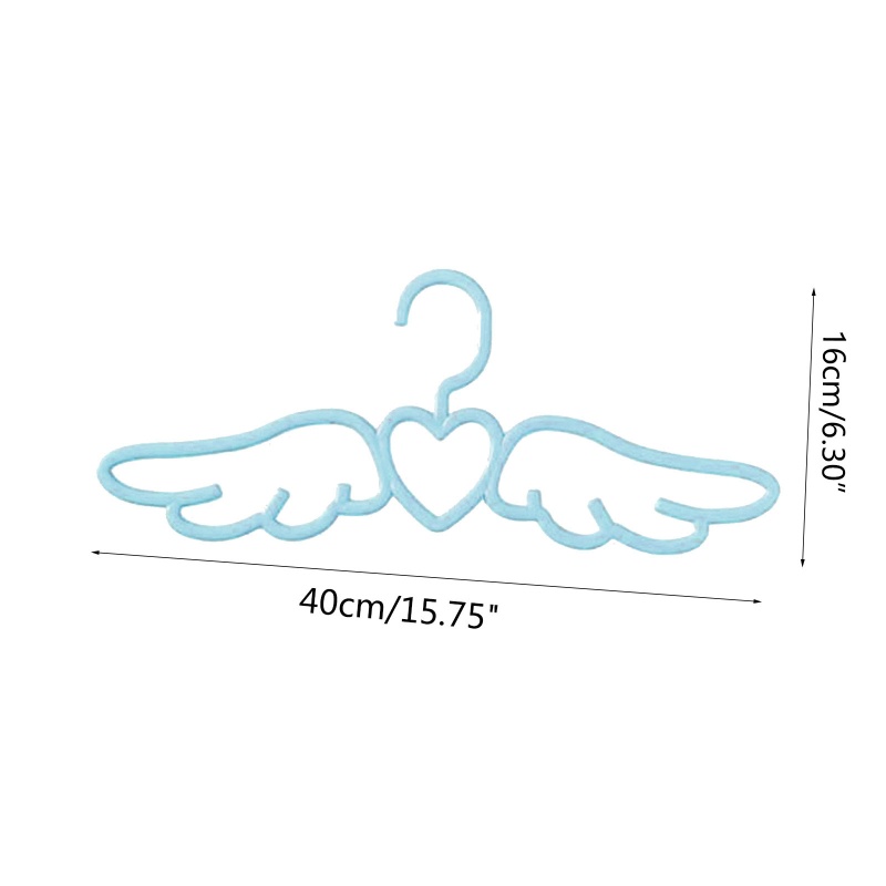 Móc Nhựa Treo Quần Áo / Cà Vạt / Đồ Lót Hình Cánh Thiên Thần Trái Tim Siêu Đáng Yêu