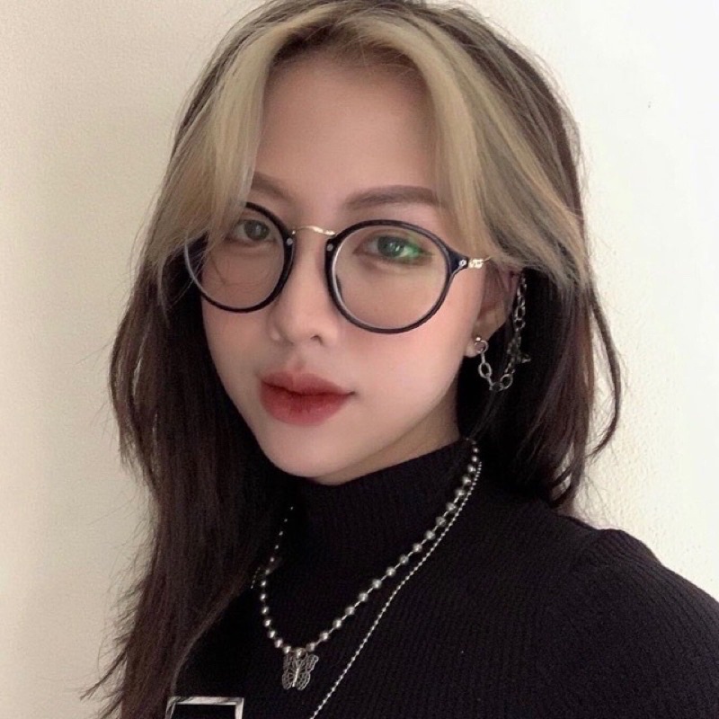 Kính gọng kim loại mắt mèo