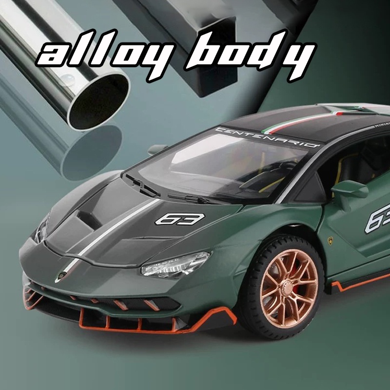 Mô Hình Xe Hơi Lamborghini LP770-4 63 Bằng Hợp Kim Tỉ Lệ 1: 24