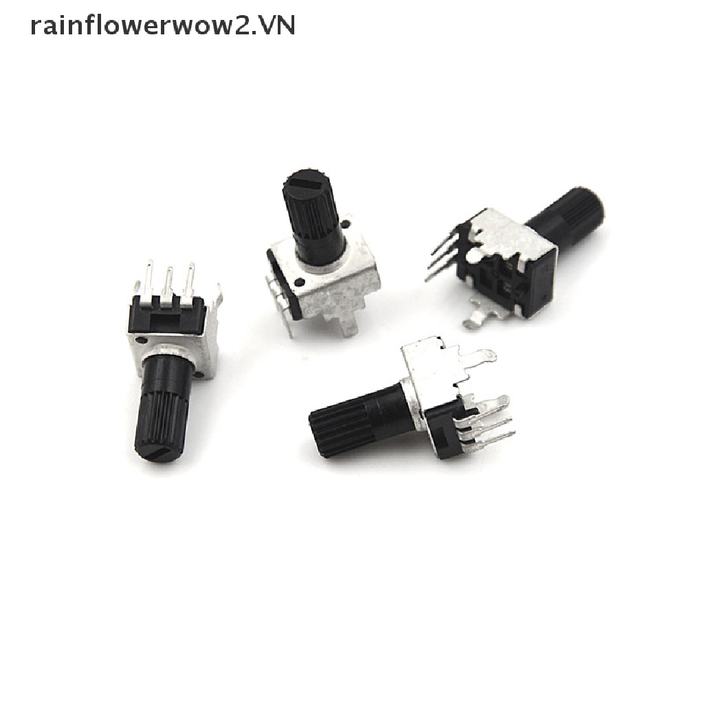 Bộ 10 Chiết Áp RV09 5-100K 12.5mm Trục 3 Chấu Có Thể Điều Chỉnh