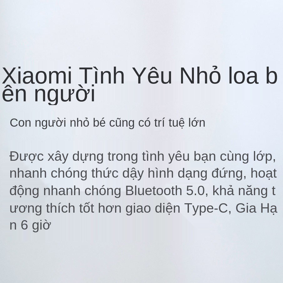 Loa Xiaomi phiên bản di động Xiao Ai không dây đa chức năng Bluetooth thông minh siêu trầm nhỏ gọn