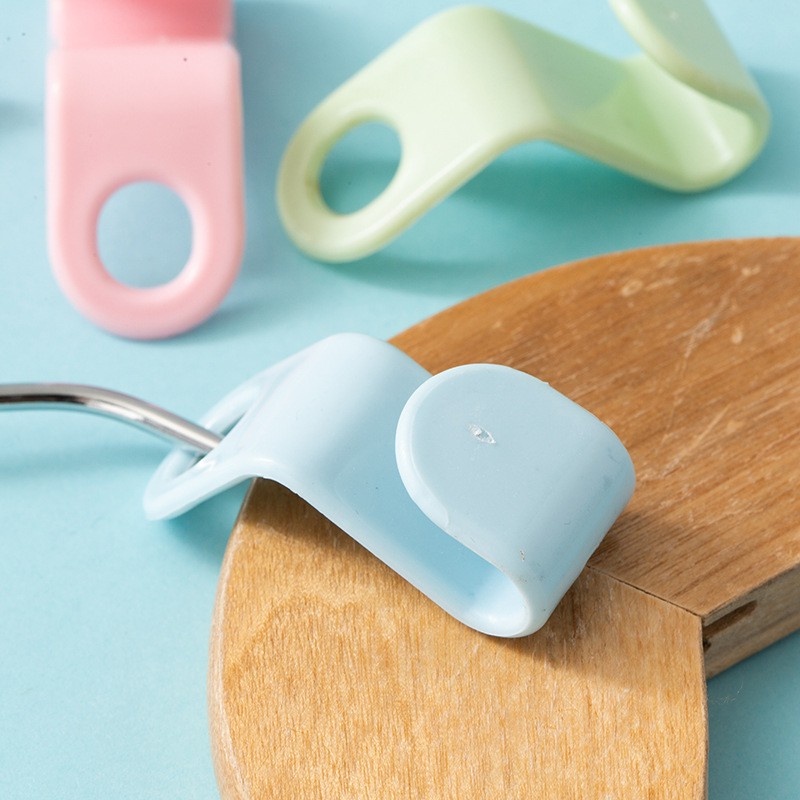 Đầu nối móc treo quần áo phơi đồ bằng nhựa cao cấp tiết kiệm không gian chịu lực tốt các móc xếp nhiều tầng màu trắng