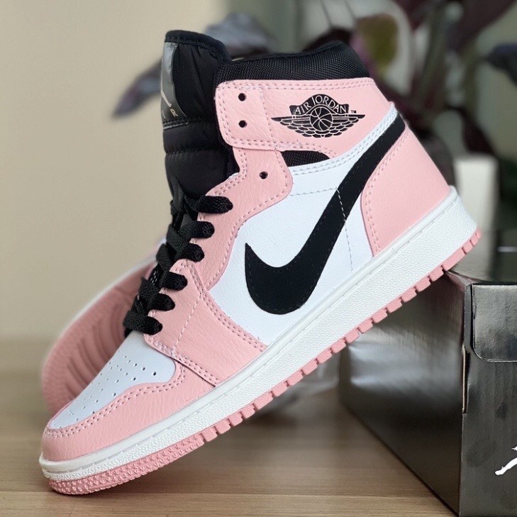 ✅full box bill✅Giầy Jordan 1 hồng cam cao cổ chất siêu đẹp mới nhất 2021