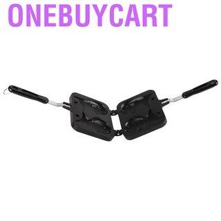 Onebuy Chảo đánh dấu bánh nướng hình cá hợp kim kim nhôm cao cấp