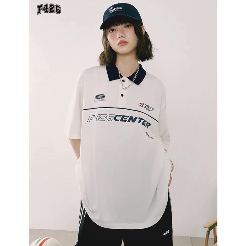 Áo thun polo F426 center áo thun cổ trụ ngắn tay chất cotton cao cấp