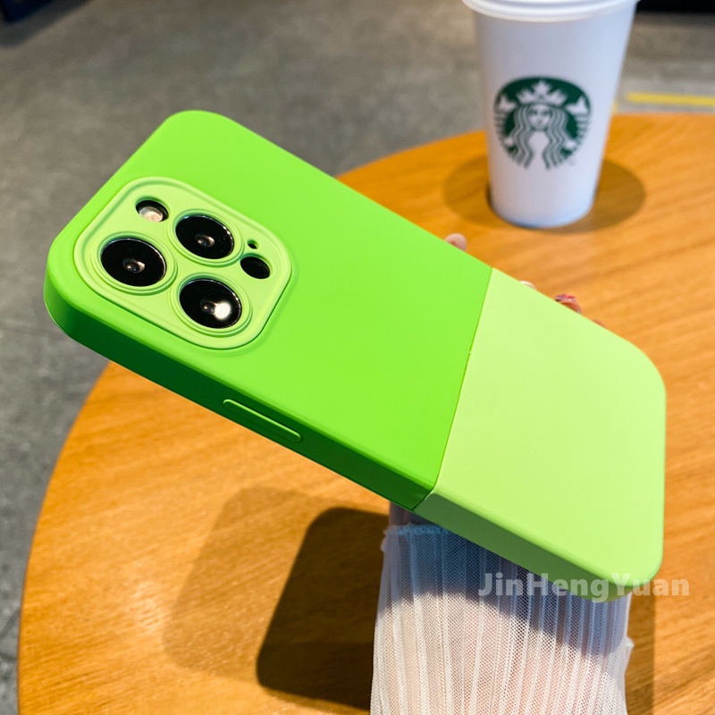 Ốp Điện Thoại Silicon Dẻo Màu Tương Phản 3 Trong 1 Cho IPhone 13 12 11 Pro MAX