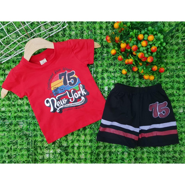 Bộ cotton sài gòn 4 chiều bé trai 9-22 kg CT20022