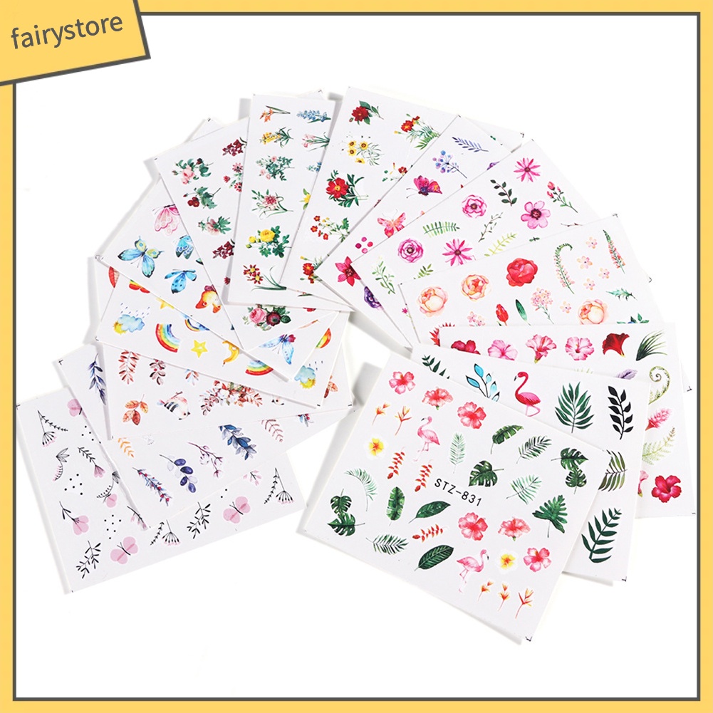 Sticker dán trang trí móng hình chiếc lá