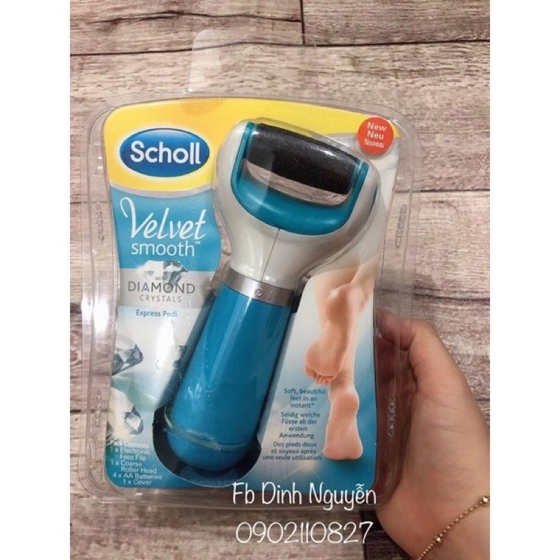 Máy chà gót chân Scholl Velvet Smooth Diamond Crystal