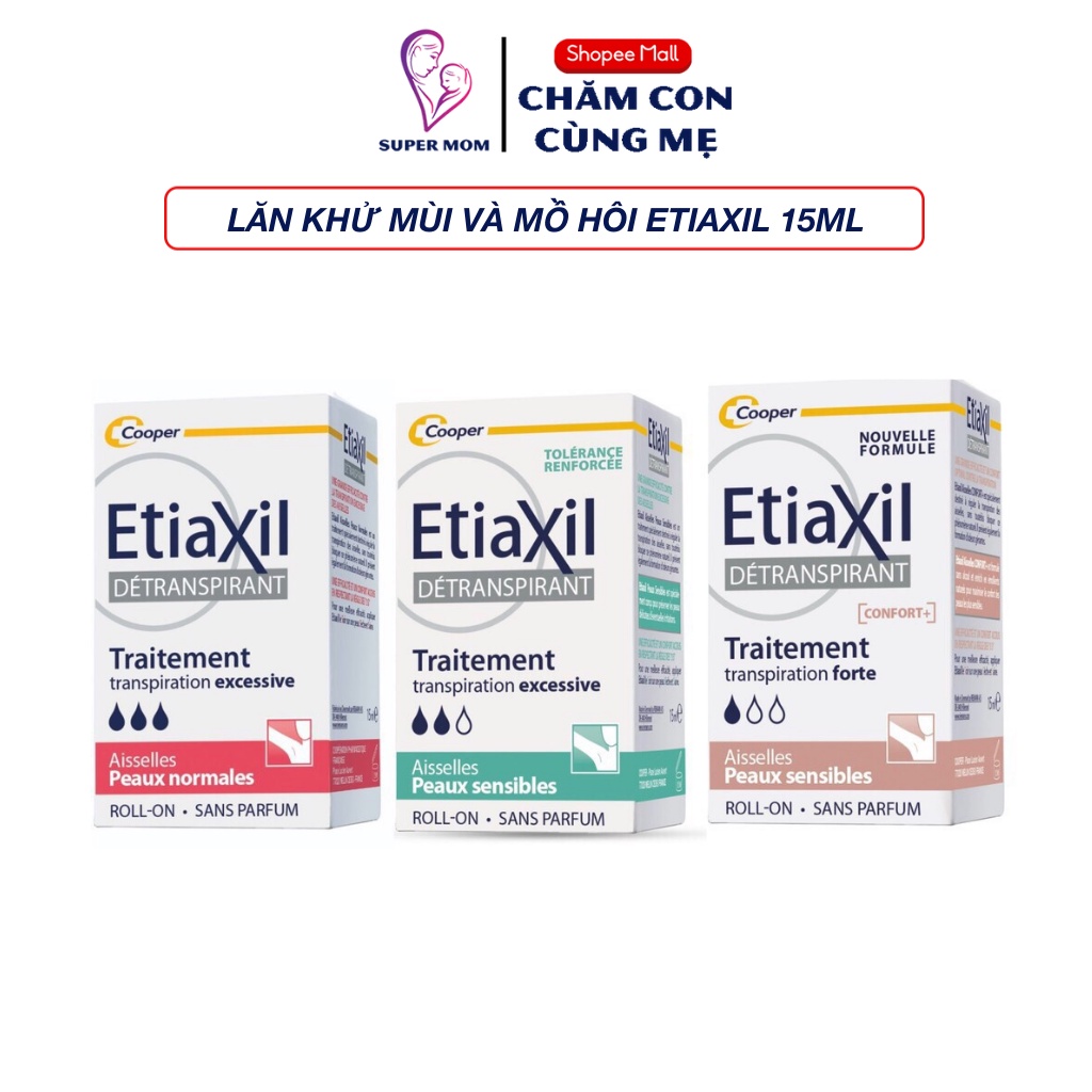 Lăn khử mùi và mồ hôi Etiaxil 15ml