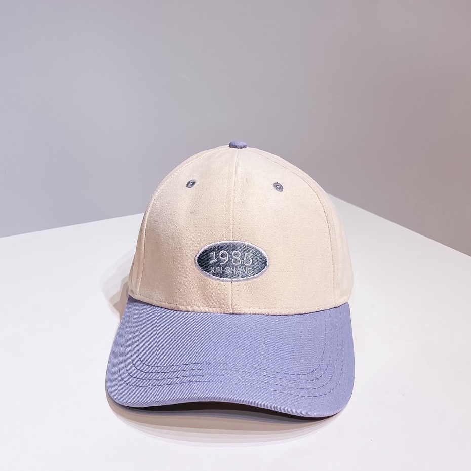 Mũ Lưỡi Trai Nón Kết Nhung Cao Cấp Thêu Chữ 1985 438 Phong Cách Ulzzang Form Unisex Nam Nữ - Hazo