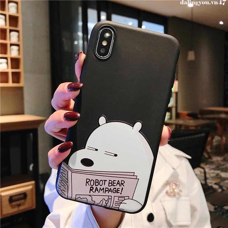 Ốp điện thoại hình gấu cho Oppo Reno4 A92 A52 A31 A5 A9 2020 Reno A5S F11 Pro F9 A3S R17 Pro A7 F7 F5 Youth A83 A71 A37 A57 F3 Plus | BigBuy360 - bigbuy360.vn