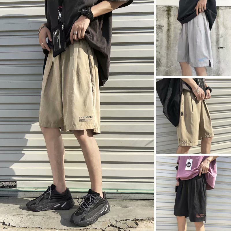Quần Short Kaki Ống Rộng Phong Cách Hàn Quốc Cho Nam