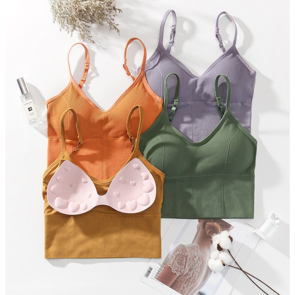 ÁO HAI DÂY CROPTOP NỮ, BRA HỞ LƯNG CHIẾT EO TẬP THỂ THAO 2 DÂY BẢN TO, GYM, YOGA LEN TĂM SIÊU HOT HÀNG CHUẨN LOẠI 1 M02 | BigBuy360 - bigbuy360.vn