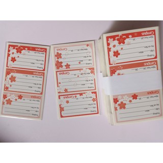 Nhãn vở Campus SAKURA 18c/tập
