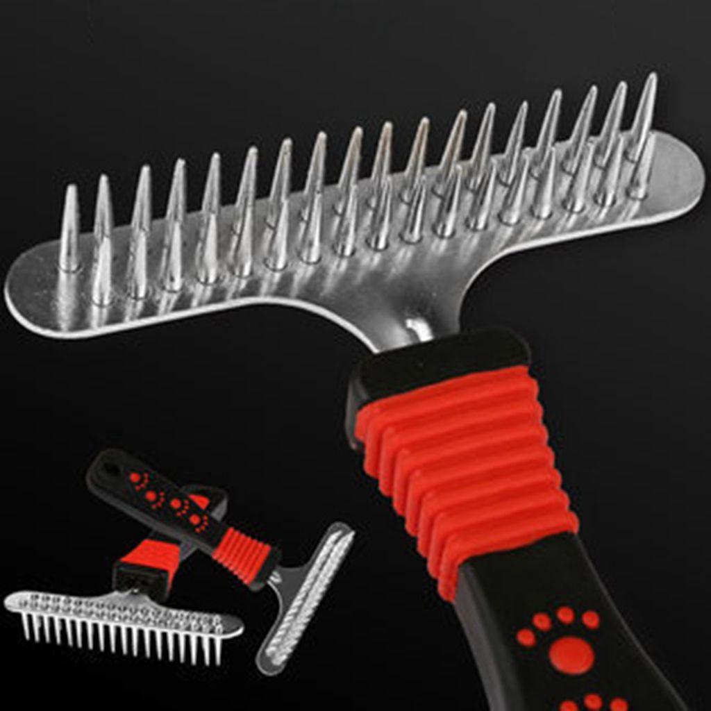 Lược Chải Lông Thú Cưng 1 Đầu Bằng Thép Không Gỉ An Toàn