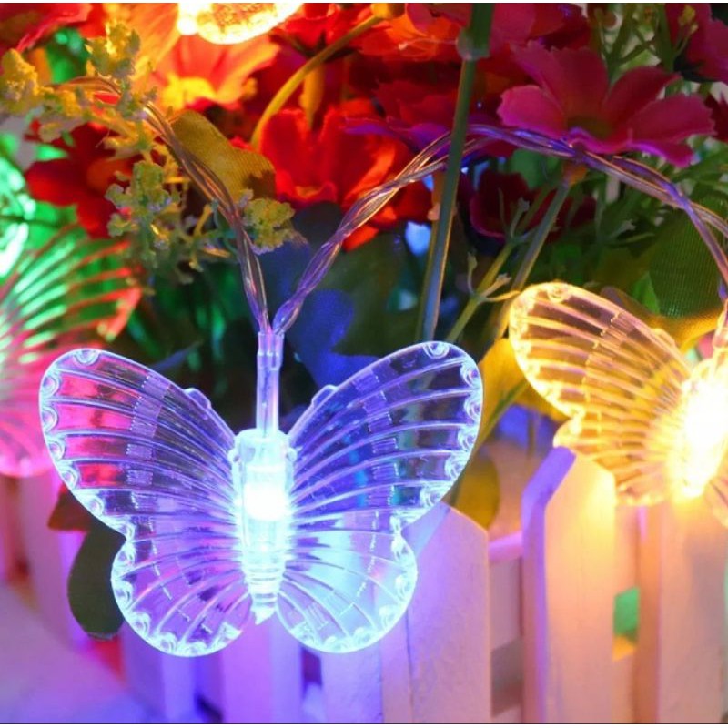 • HCM •Dây Đèn Led Rèm 3,5m Hình Bươm Bướm