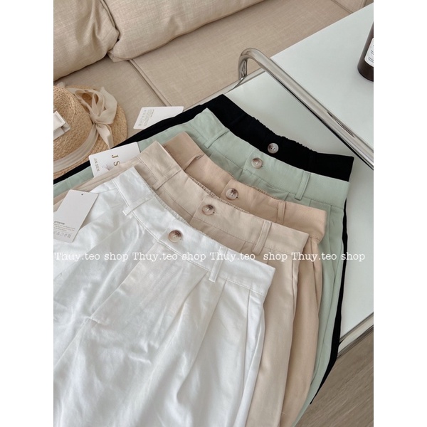 [Hàng mới] QUẦN SOOC TRƠN KAKI MỀM CẠP CAO 8901