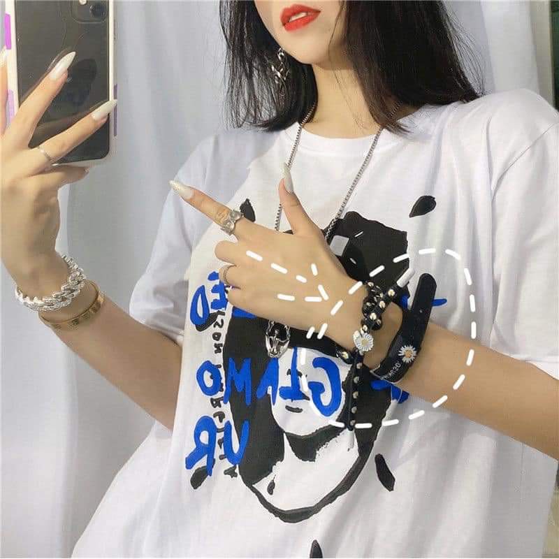 Vòng tay Unisex hoa cúc dành cho nam nữ Hot Trend PK12 Miucho