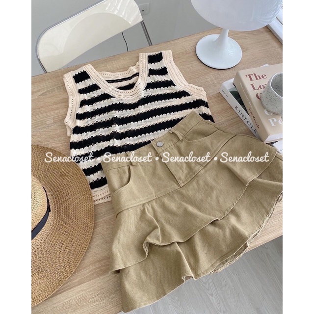 Áo len montoghi tanktop ulzzang hot hit (Ảnh thật/Video)