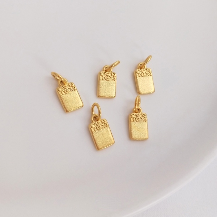 Thẻ Vàng Cát Màu Sắc Mạnh Mẽ Dùng Làm Mặt Dây Chuyền/Vòng Tay diy