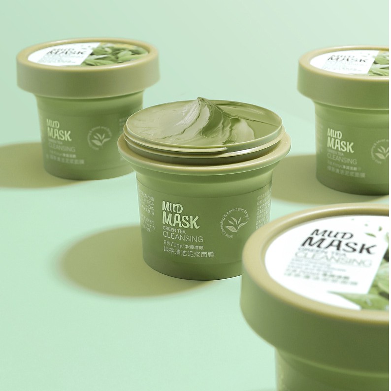 Mặt nạ bùn đất sét trà xanh giảm mụn làm sạch lỗ chân lông sáng da Fenyi 100g Senabeauty | BigBuy360 - bigbuy360.vn
