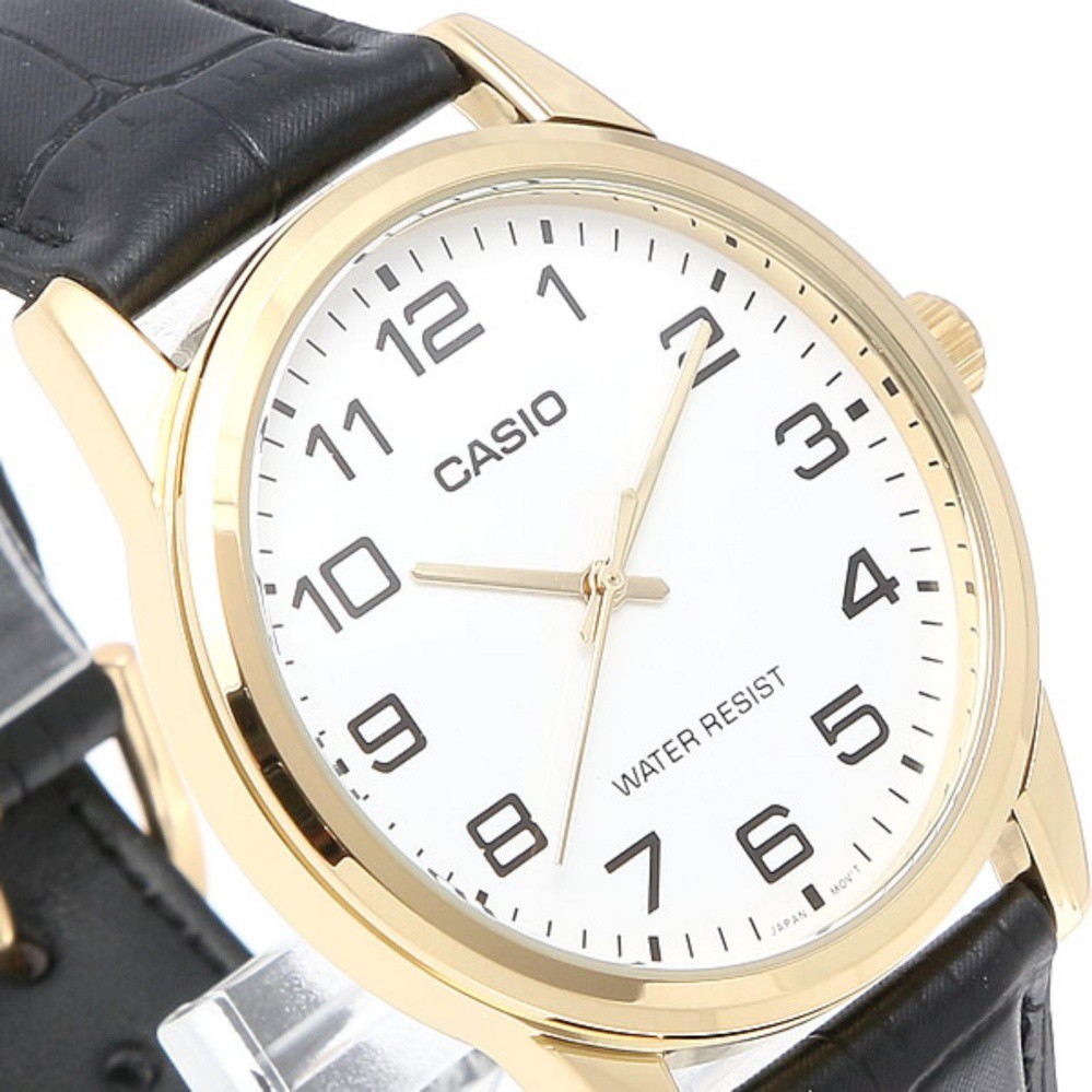 [Mã FARSBR243 giảm 15% đơn 249K] Đồng hồ nam Casio chính hãng dây da MTP-V001GL-7BUDF Anh Khuê