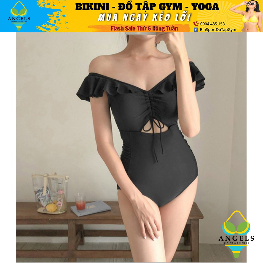 Bikini,Bộ Đồ Bơi Body Trễ Vai Đen,Hàng Nhập Đủ Size M L XL, BHN014 | BigBuy360 - bigbuy360.vn