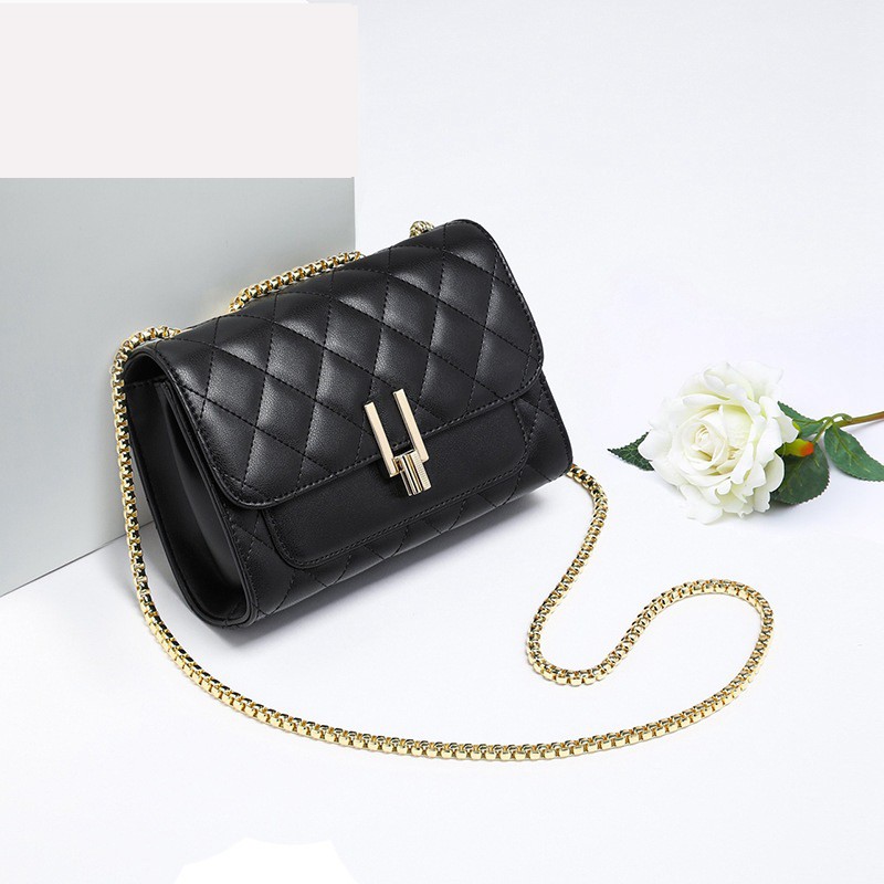 Túi Xách Nữ Đeo Chéo Khóa Chữ Y Vân Caro Chất Liệu Da Cao Cấp TX15 - HAMAN | BigBuy360 - bigbuy360.vn