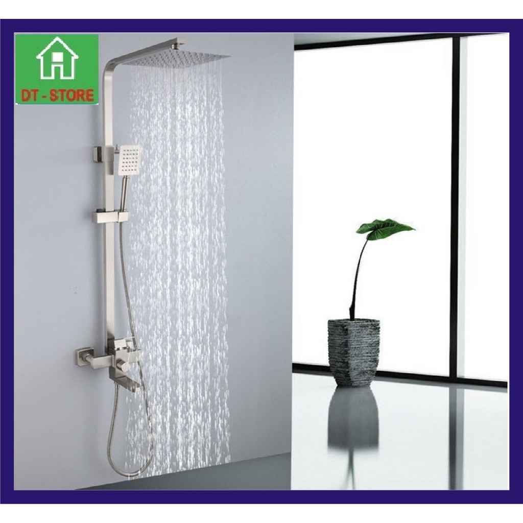 Bộ Sen Cây Tắm Đứng Nóng Lạnh INOX mờ SUS 304, thương hiệu KOREA. HÀNG CHÍNH HÃNG