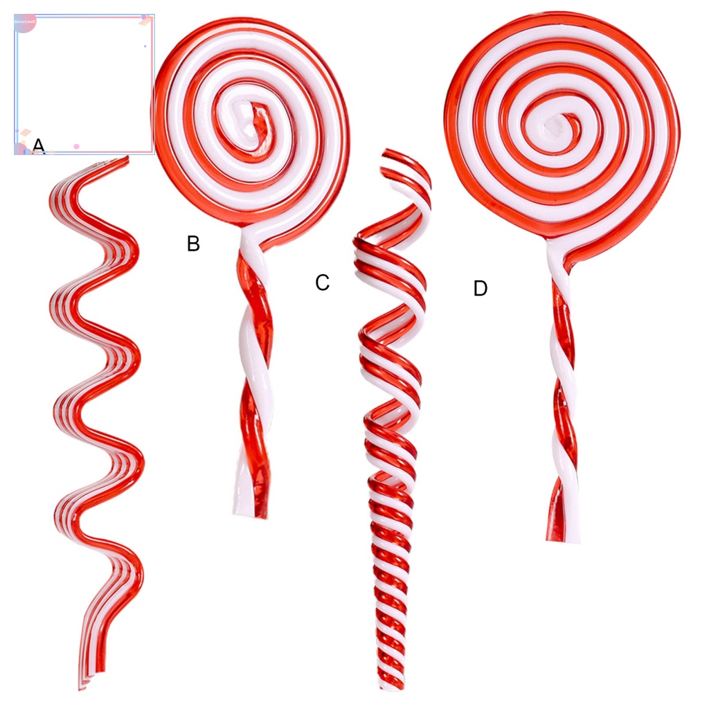 Kẹo Mút Giả Trang Trí Cây Thông Giáng Sinh