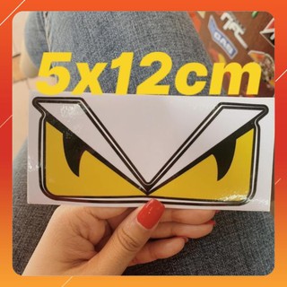 Tem mắt fendi size lớn 5x12cm , 7x15cm