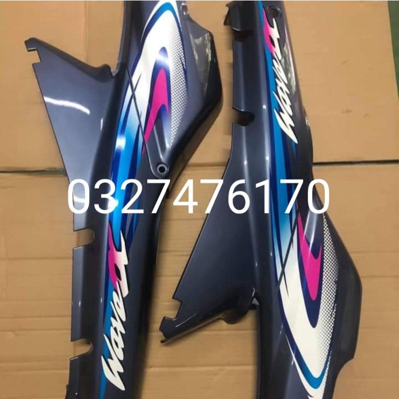 Bộ nhựa dàn áo xe Wave Alpha đời đầu màu xám zin honda