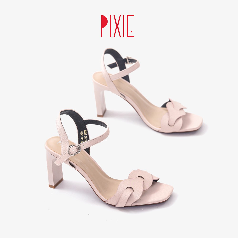 [Mã WABRPX55 giảm 12% đơn 99K] Giày Sandal Cao Gót 7cm Đế Vuông Pixie X728