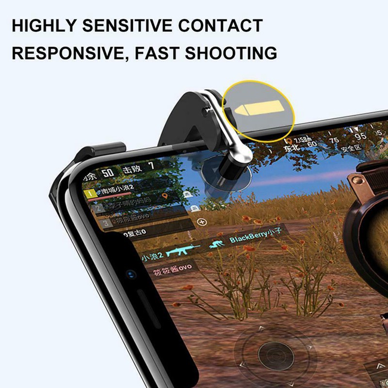 H8 Gamepad PUBG Helper Metal Button for Peace Elite Game Controller PUBG Mobile Controller Joystick Gamepad for IOS Android