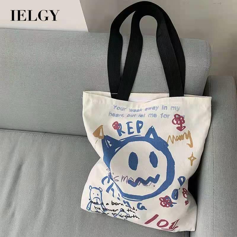 Túi xách canvas cỡ lớn phong cách Hàn Quốc đơn giản thời trang cho nữ