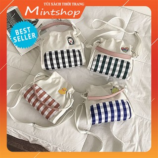 Túi Tote, Túi Vải Canvas Nữ Nhỏ Nhắn Siêu Xinh Phiên Bản Hàn Quốc PK 55