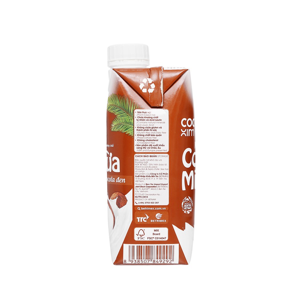 Sữa dừa đóng hộp Cocoxim Chocolate 330ml