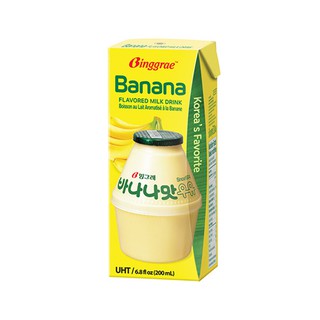 Sữa Tươi Binggrae Hàn Quốc Hương Chuối 1Hộp x 200 ML