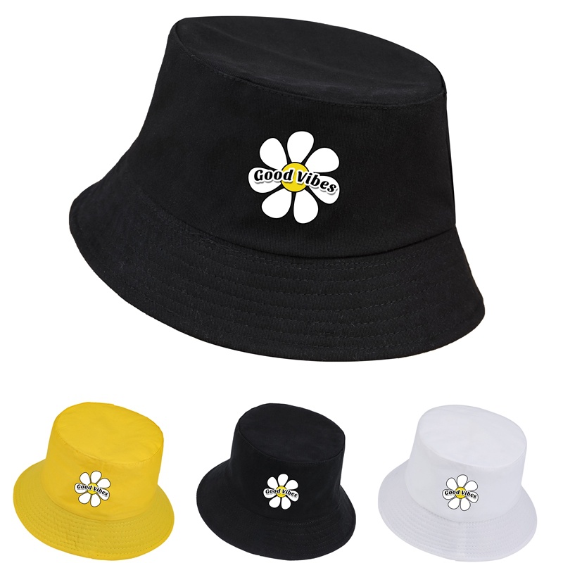 Nón Bucket Chất Liệu Cotton Màu Sắc Trơn Thời Trang Cho Nam Và Nữ