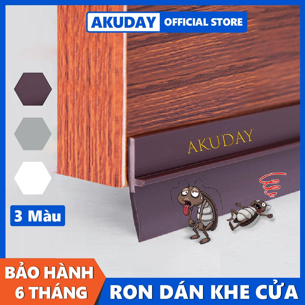 Thanh chắn cửa PVC dài 1 mét cao cấp keo đỏ sán siêu dính, dán chân cửa chống nước cản côn trùng chống bụi AKA