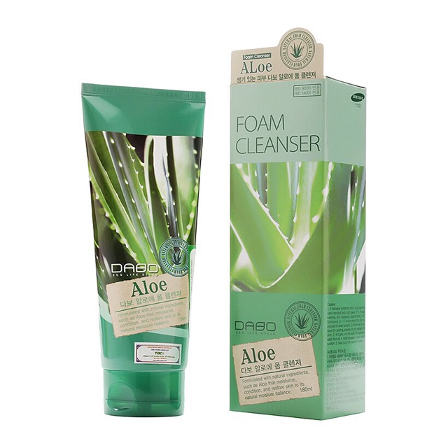 SỮA RỬA MẶT LÔ HỘI DABO ALOE 180ML