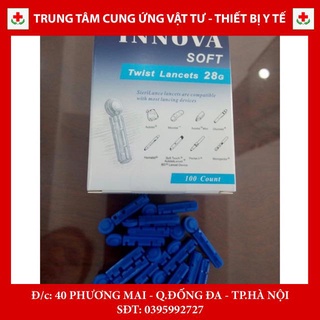 Kim chích máu cho bút lấy máu thử tiểu đường (Hộp 100 kim)
