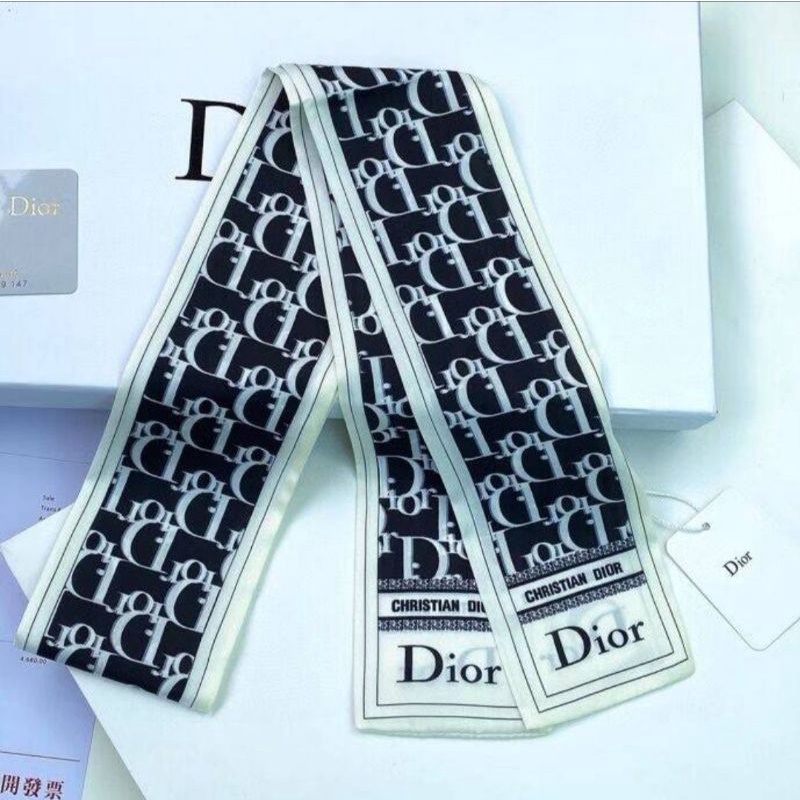 Khăn Lụa Dây Carvat Nơ Cổ  DIOR Thời Trang - Hàng Nhập QC Cao Cấp 8 x 120 cm
