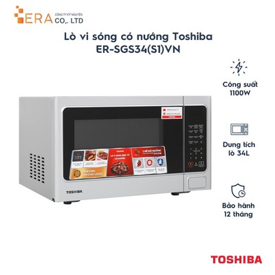 Lò vi sóng có nướng Toshiba ER-SGS34(S1)VN - Hàng chính hãng