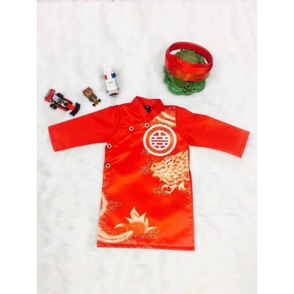 Áo dài rồng lượn cho bé trai