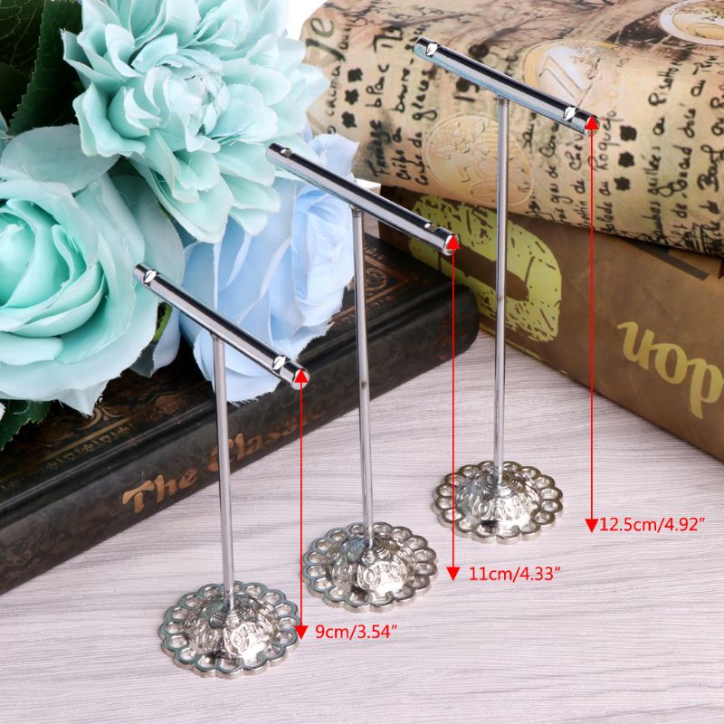 Set 3 Giá Đỡ Bông Tai Bằng Kim Loại Dùng Để Chụp Ảnh Trang Sức