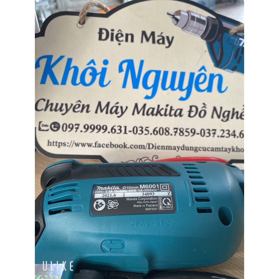 Máy khoan gỗ chính hãng Makita M6001B 10mm 450W